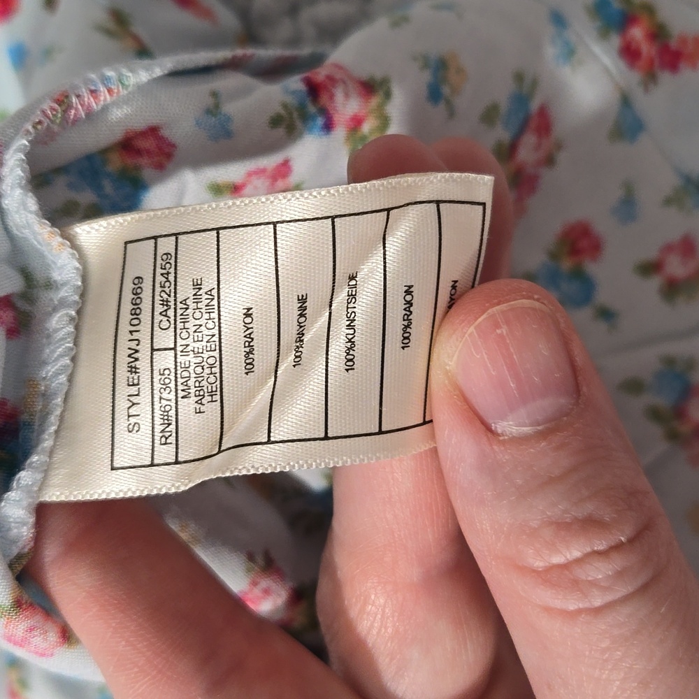 Betsey Johnson Floral Smocked Mini Dress - Picture 7 of 8